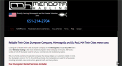 Desktop Screenshot of mendotahauling.com